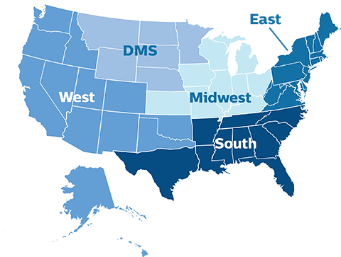 Contacts map