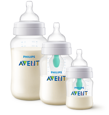 ขวดนมต้านอาการโคลิค Philips Avent พร้อมช่องระบายอากาศ